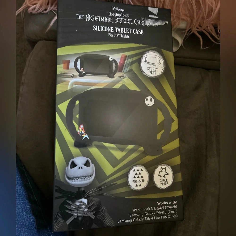 Disney Nightmare Before Christmas Silicone Tablet Case Fits 7-8”. iPad Mini+